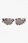 square-frame gradient-lens sunglasses