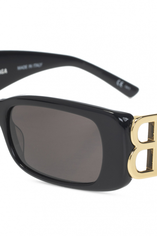 Balenciaga Weekday Explore rounded sunglasses in gold