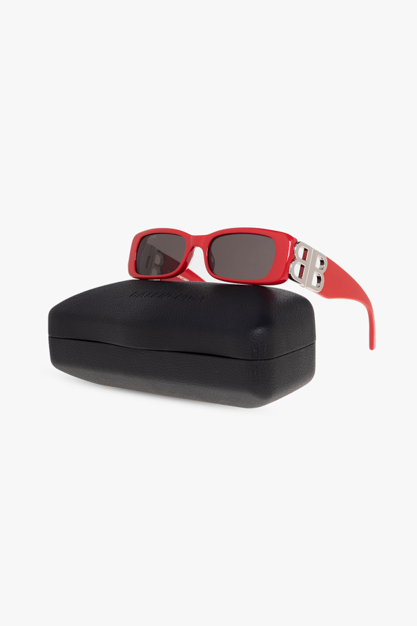 Balenciaga ‘Dynasty Rectangle’ Poppy sunglasses
