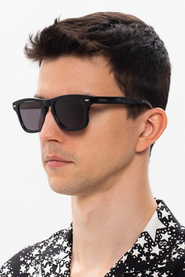 gucci logo wayfarer