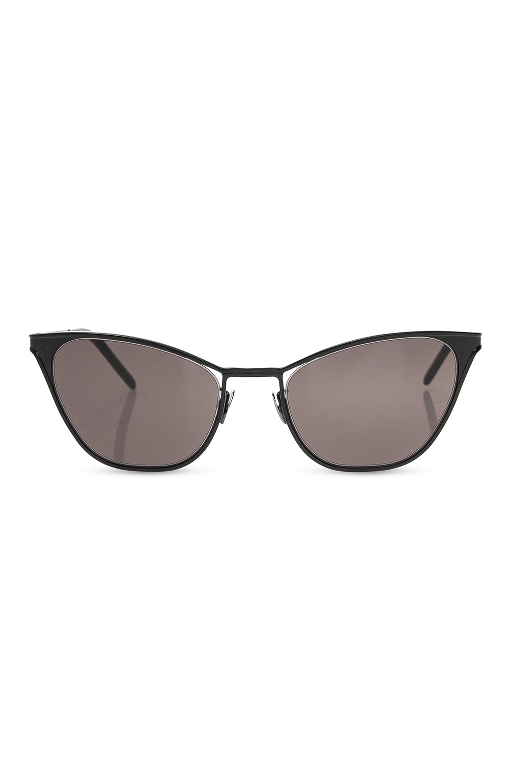 Saint Laurent Accessorize statement arm sunglasses in gold with brown lens