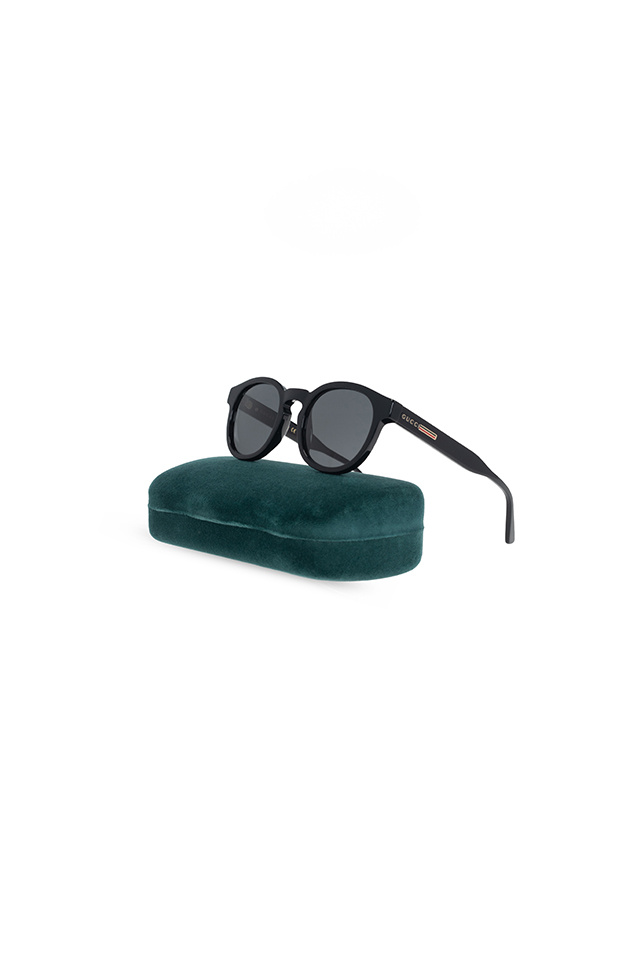 Gucci Vans Spicoli 4 checkerboard sunglasses in matte black