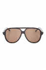 Alexander McQueen Augusto square-frame sunglasses Marrone
