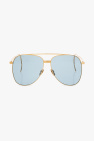S bold-frame round sunglasses
