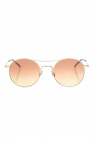 round-frame aviator sunglasses