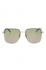 tinted oval-frame sunglasses