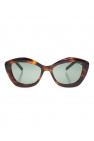 Dolce & Gabbana Eyewear transparent trim round sunglasses