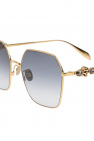 Alexander McQueen Ray-Ban two-tone round-frame sunglasses