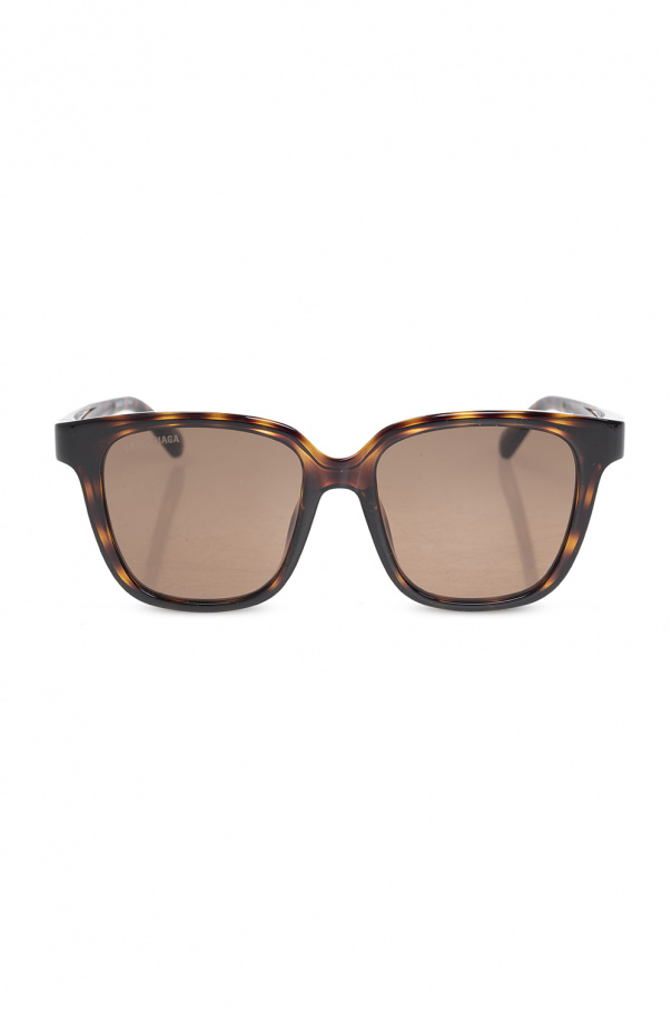 Balenciaga Longchamp raw-edged cat-eye sunglasses with logo detail