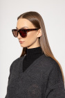 Balenciaga Fleece-lined sunglasses with logo