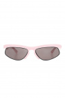 Silvertone Metal Frame Monogram Conspiration Pilote Sunglasses-Z0165U