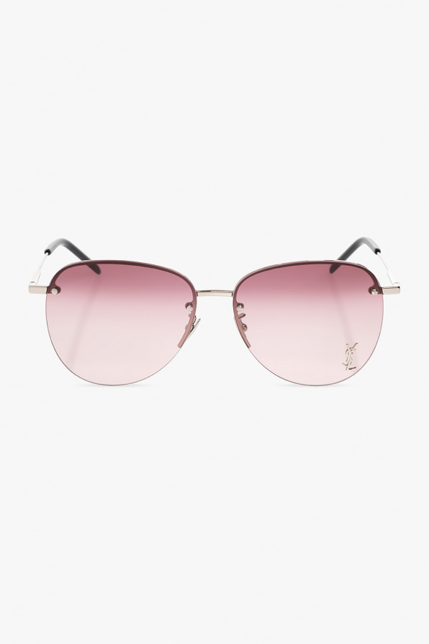 Saint Laurent ‘SL 328/K M’ LOGO-EMBOSSED sunglasses