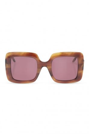 SVNX cat eye tiger sunglasses in purple with purple lens