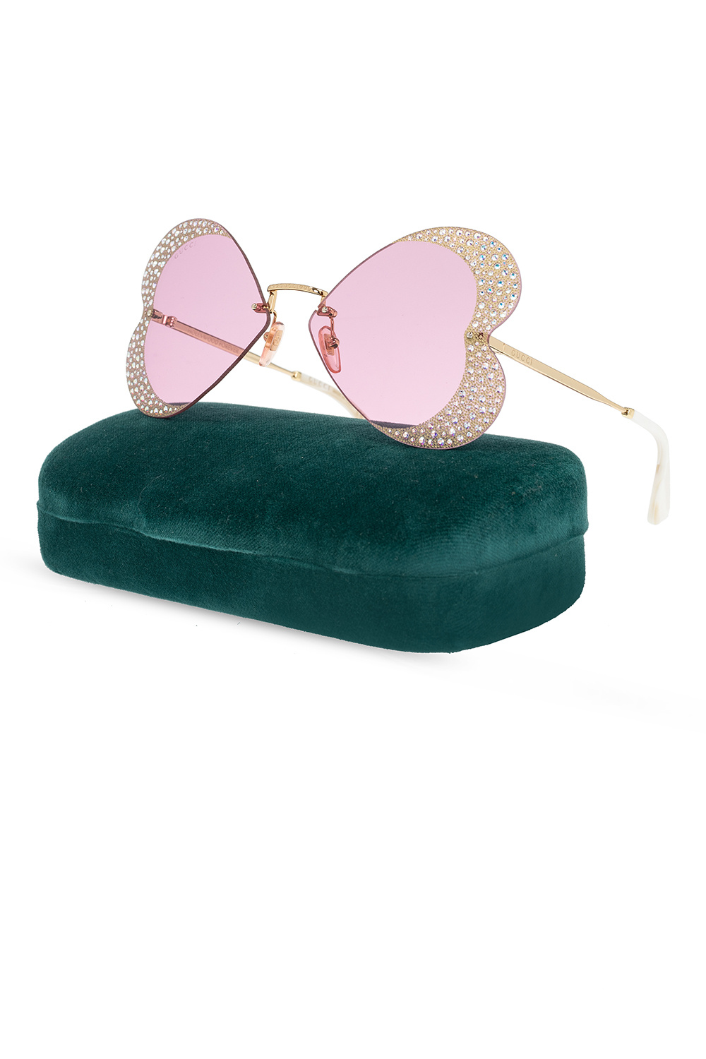 Gucci Ray-Ban Powderhorn Pilot Sunglasses