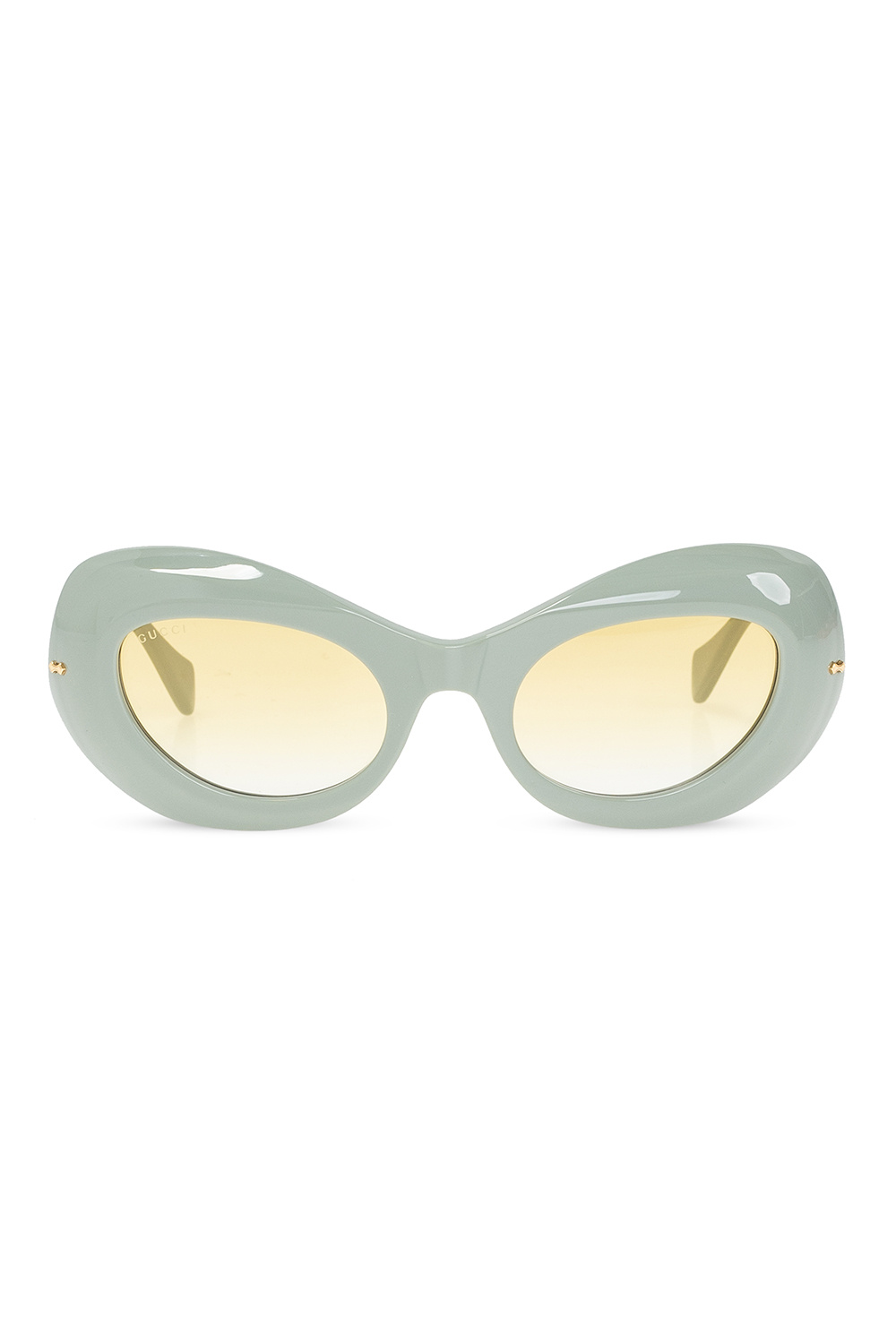 Gucci Spitfire wrap around round sunglasses in grey