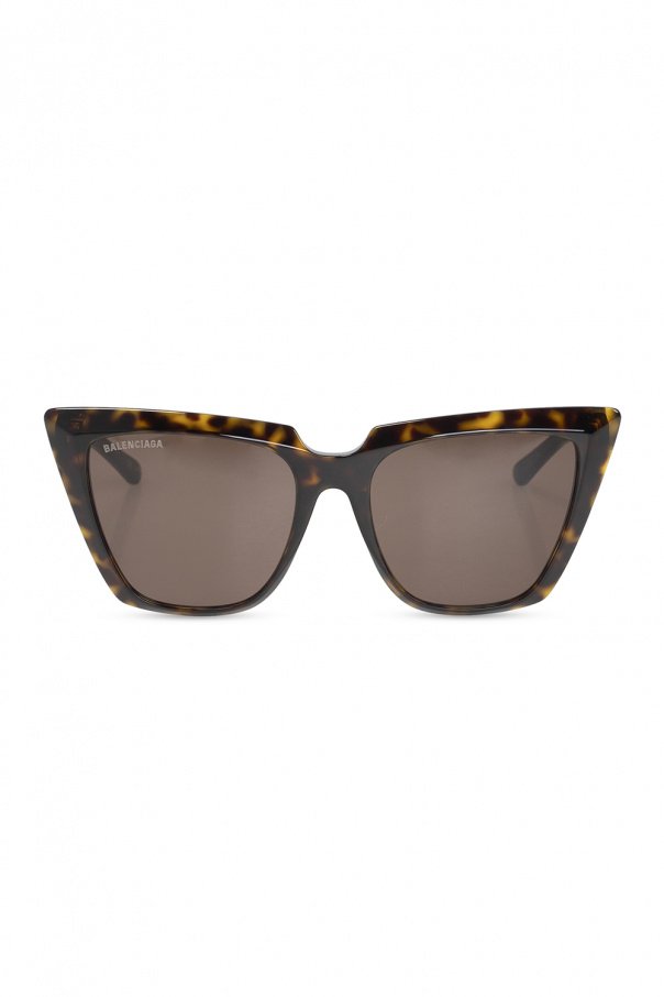Balenciaga VLTN-print square-frame sunglasses