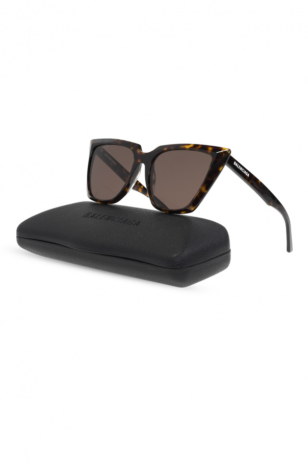 Balenciaga VLTN-print square-frame sunglasses