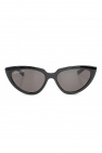 Invisible cat-eye frame sunglasses Argento