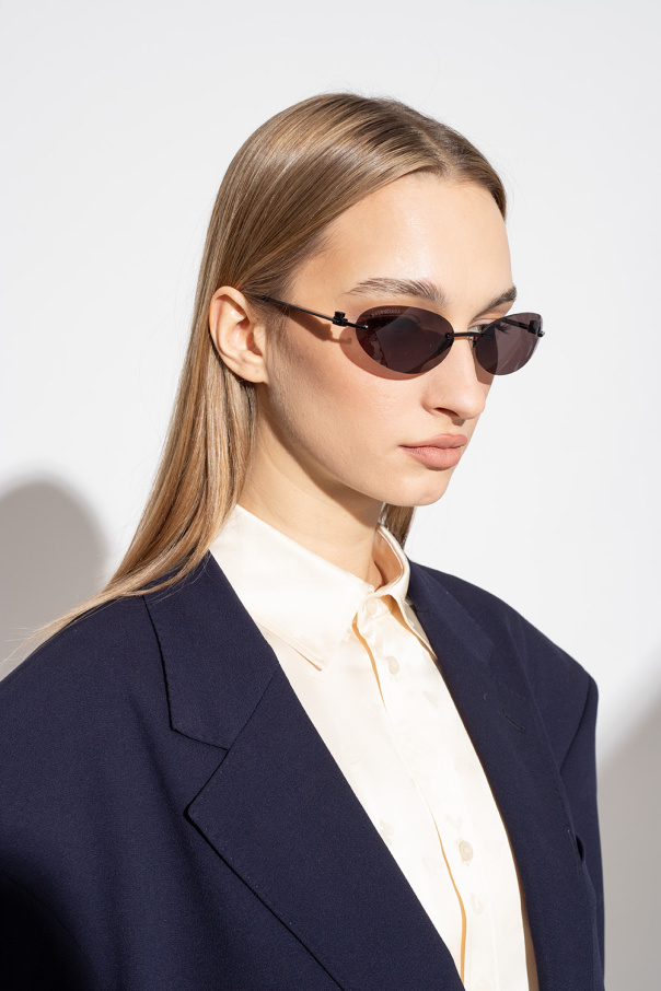 Balenciaga Zazoe butterfly-frame sunglasses Gold