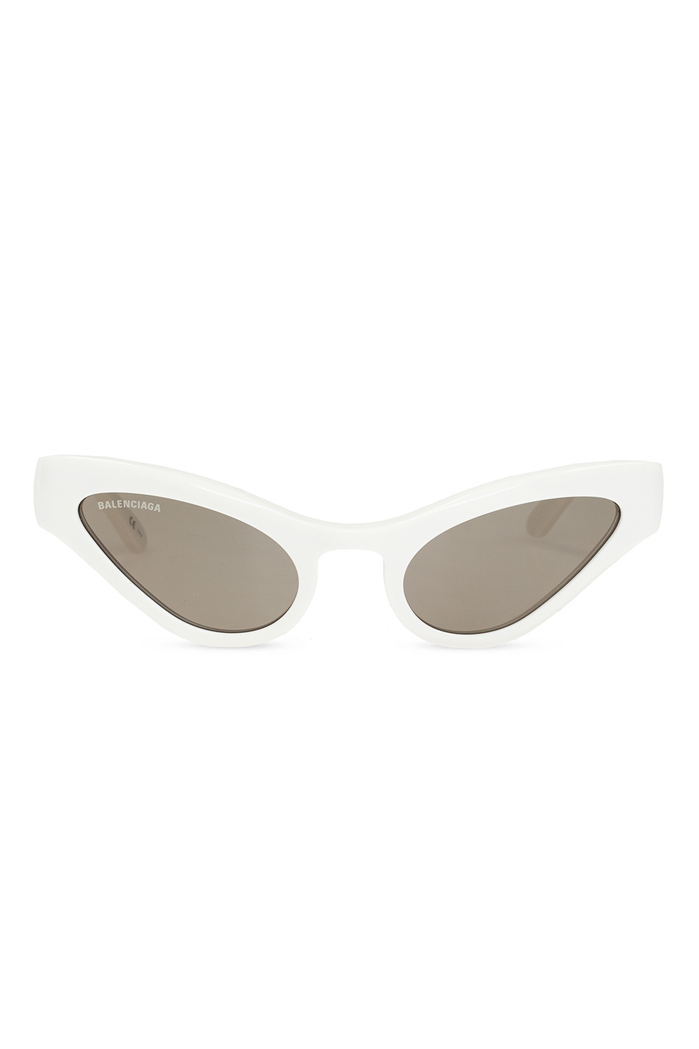 Balenciaga Recycled Matte Plastic Flat Top Grey sunglasses