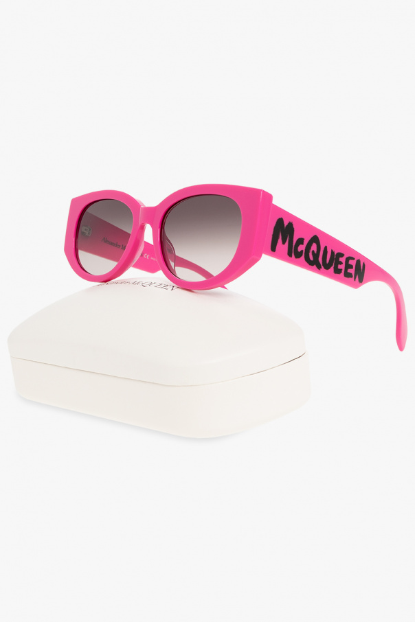 Alexander McQueen heart sunglasses with logo