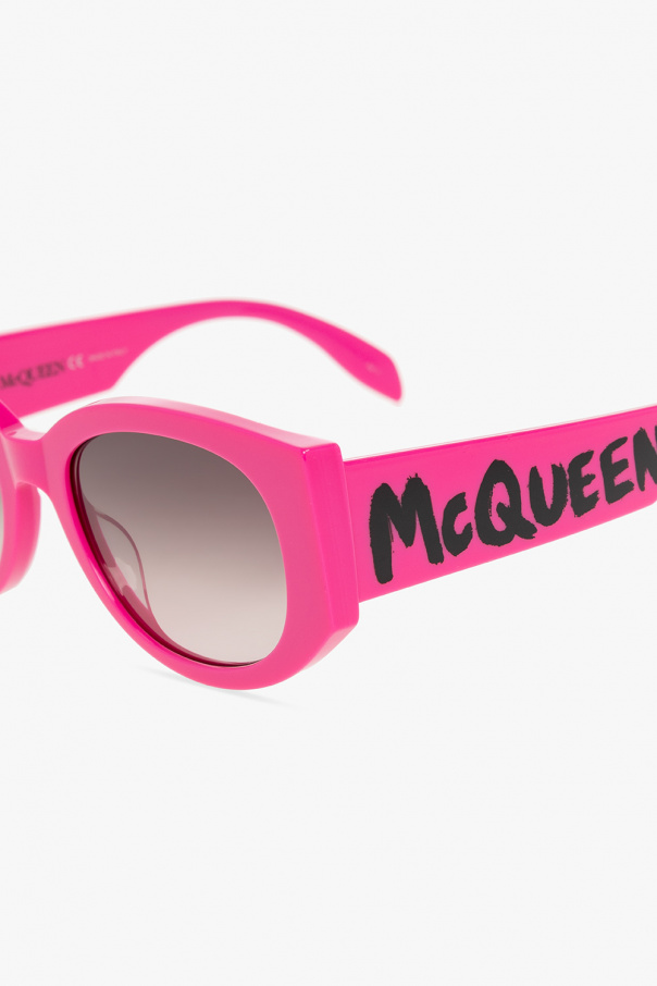 Alexander McQueen heart sunglasses with logo