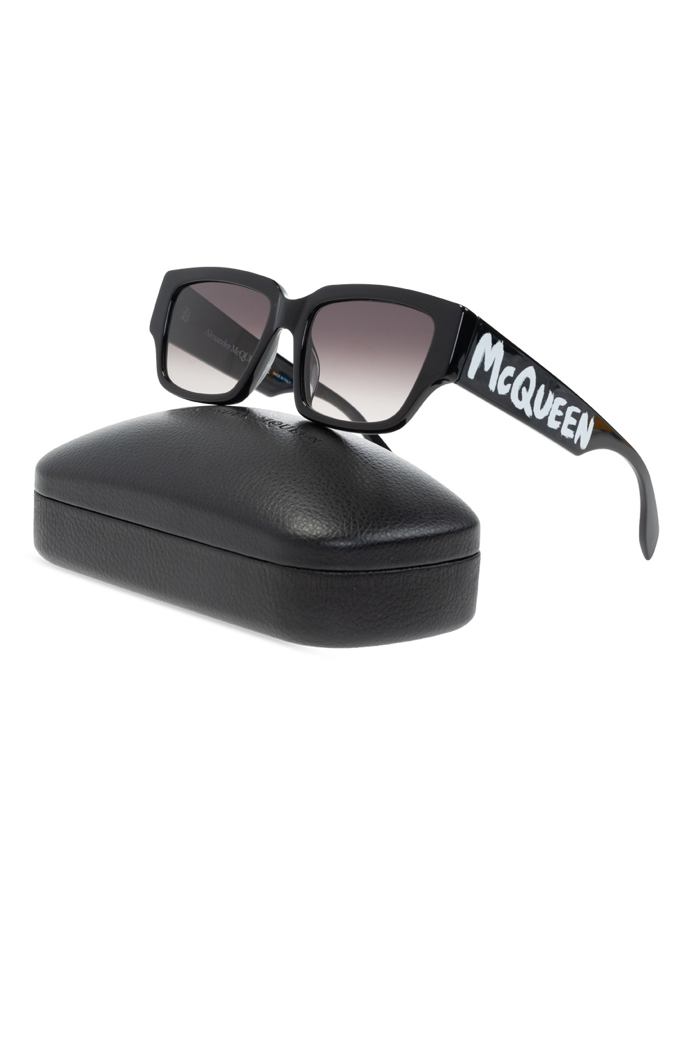 Alexander McQueen tinted cat-eye sunglasses Schwarz