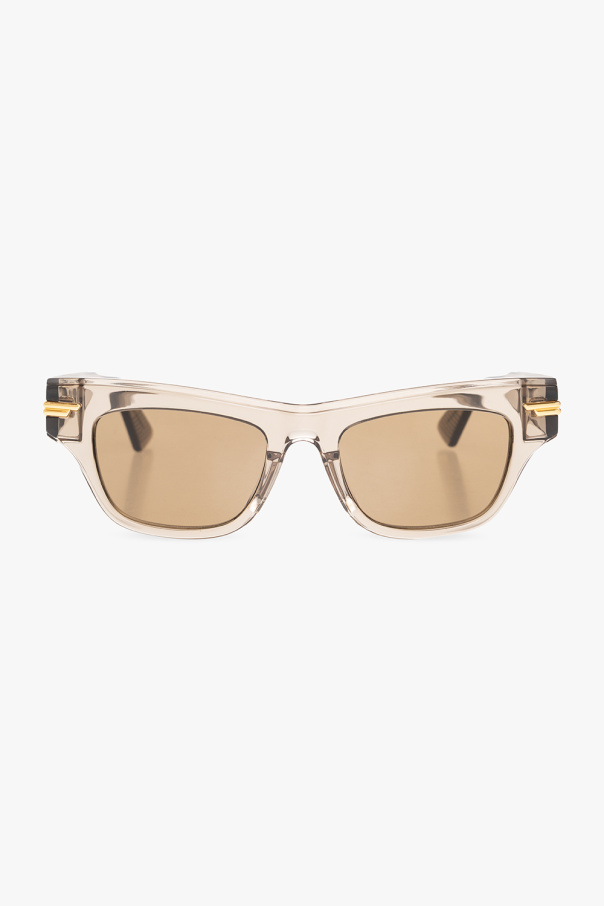 Bottega Veneta Logo-engraved frame sunglasses