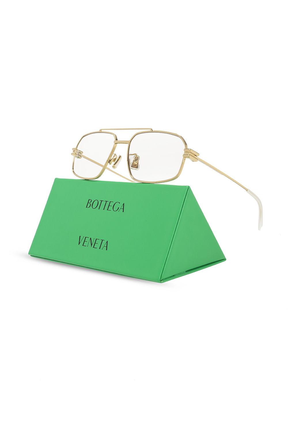 Bottega Veneta vava eyewear x kengo kuma cl0015 round frame Pineapple sunglasses item