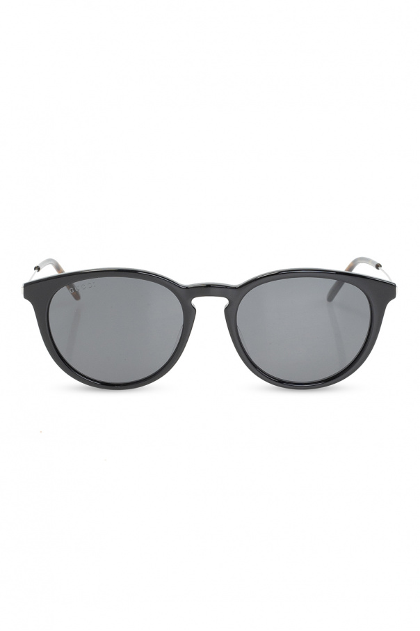 Gucci Black Acetate Wayfarer Sunglasses SL87