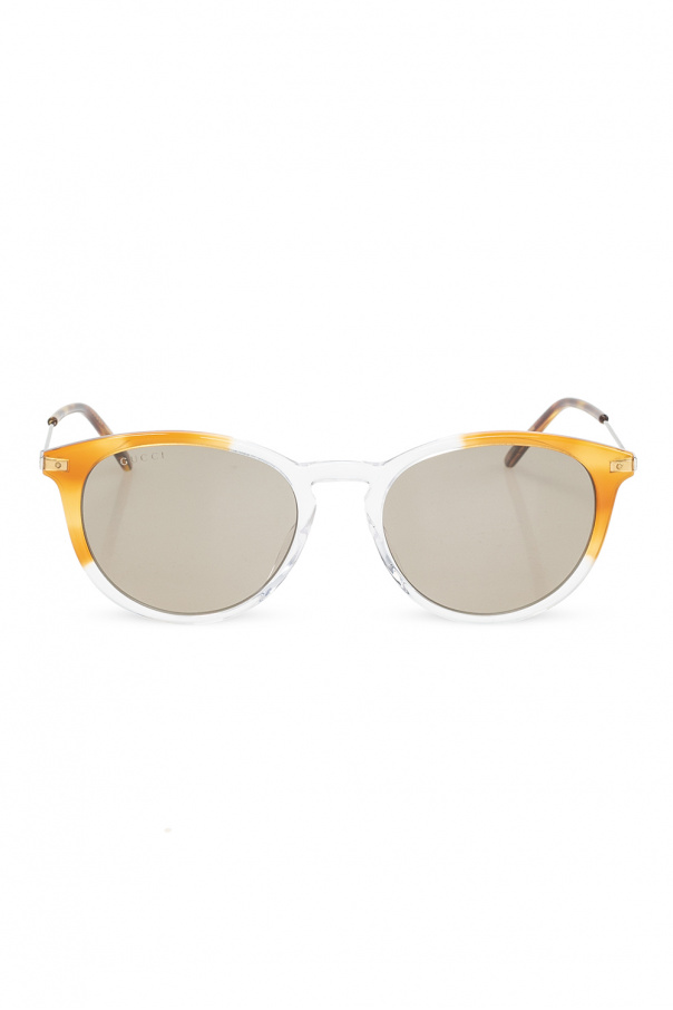 Gucci pilot-frame sunglasses Brown
