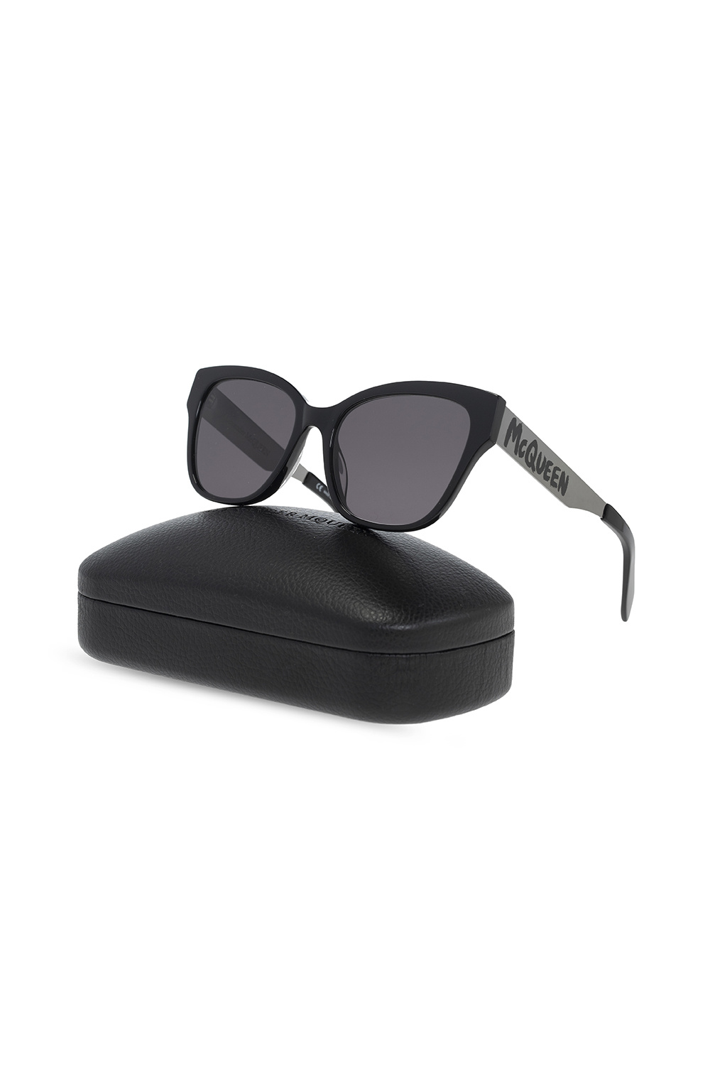 Alexander McQueen versace eyewear rectangular frame tinted sunglasses Amber item