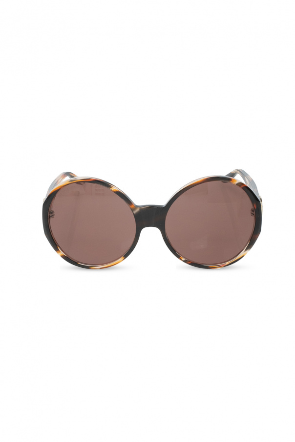 Gucci rectangular-frame logo-print sunglasses