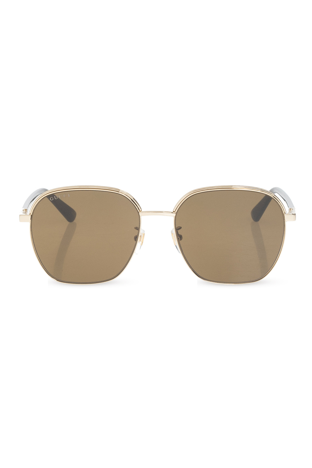 Gucci Versace Eyewear rectangle frame sunglasses Nude