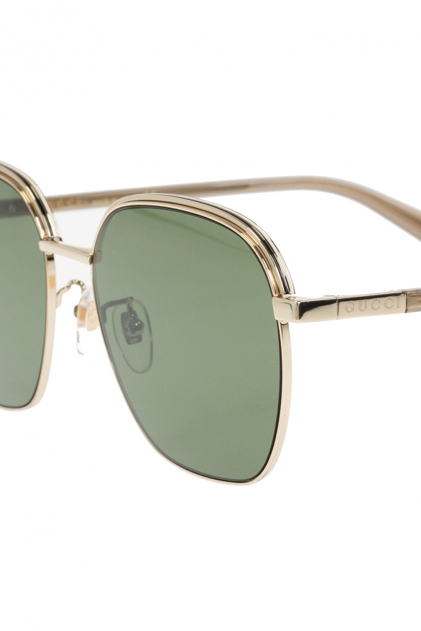 Gucci Dita Black & Green Sequoia Sunglasses
