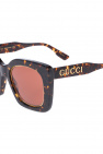 Gucci Balenciaga Slim Pilot Sunglasses in Black