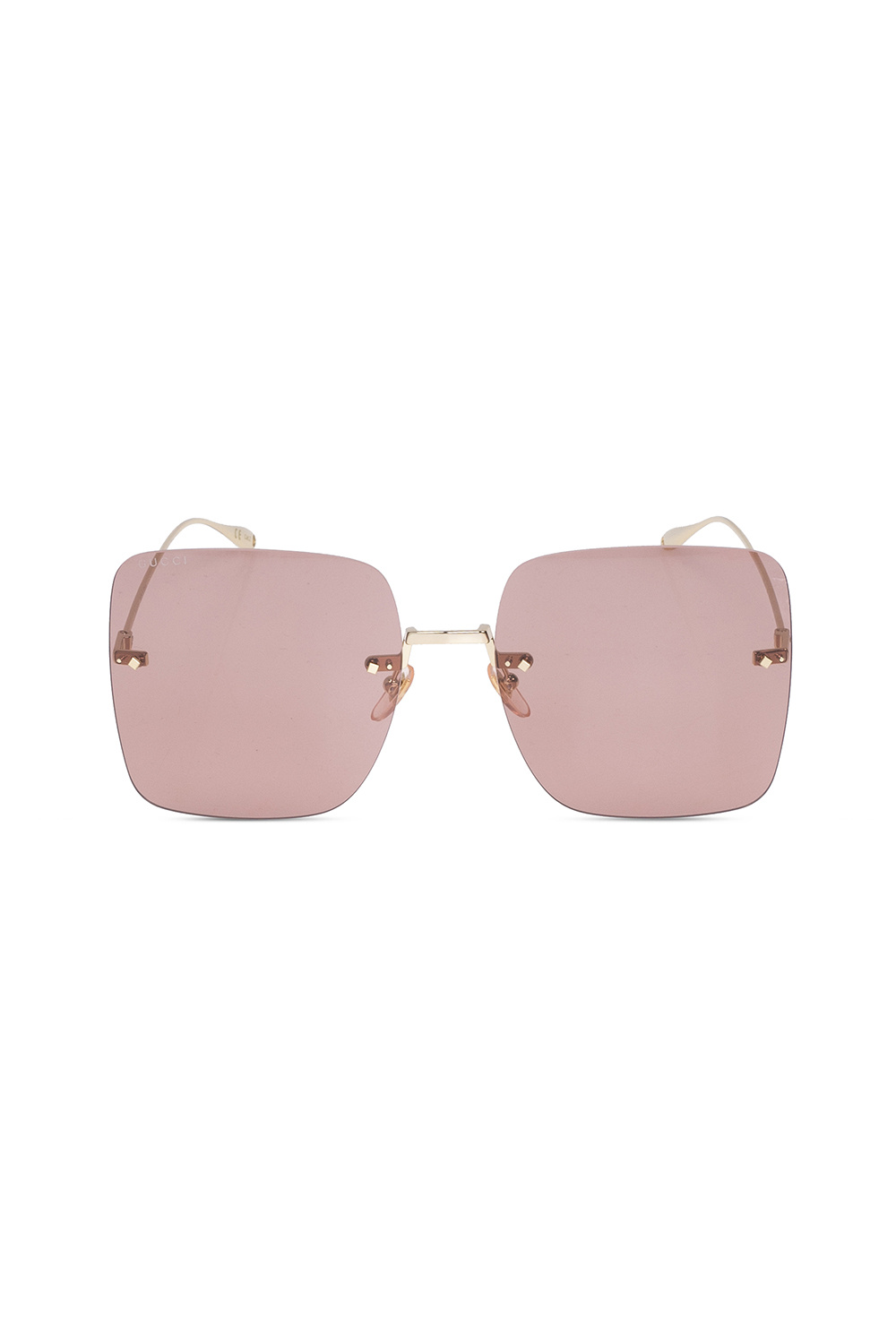 Gucci crystal oval sunglasses