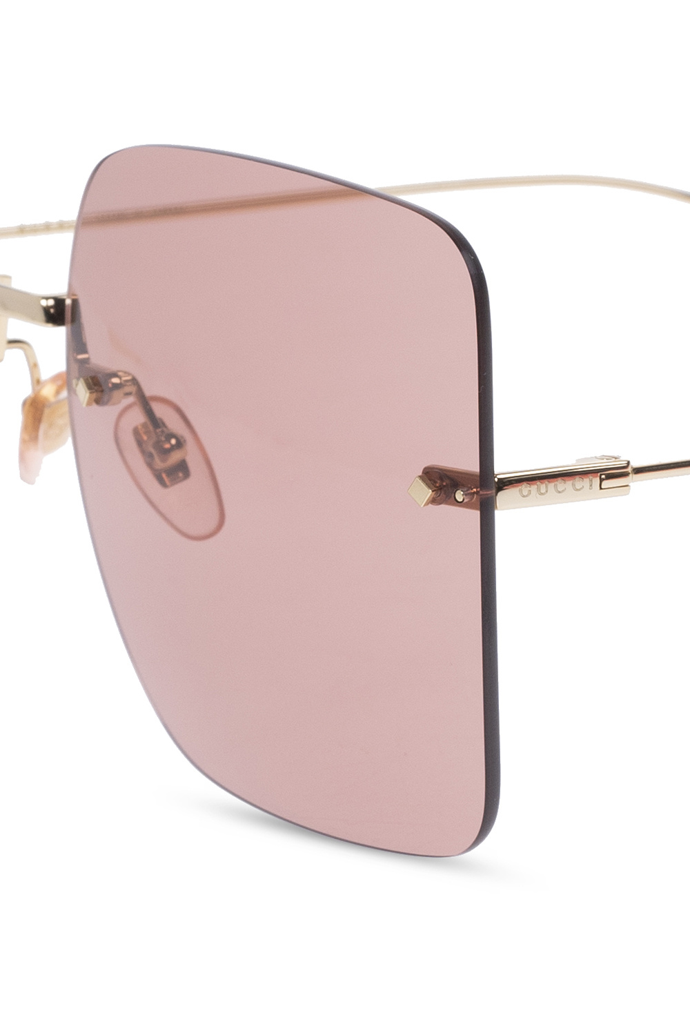 Gucci crystal oval sunglasses