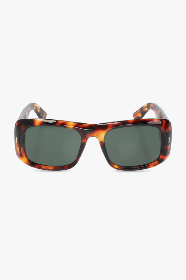 Gucci Polo Ralph Lauren logo round-frame sunglasses