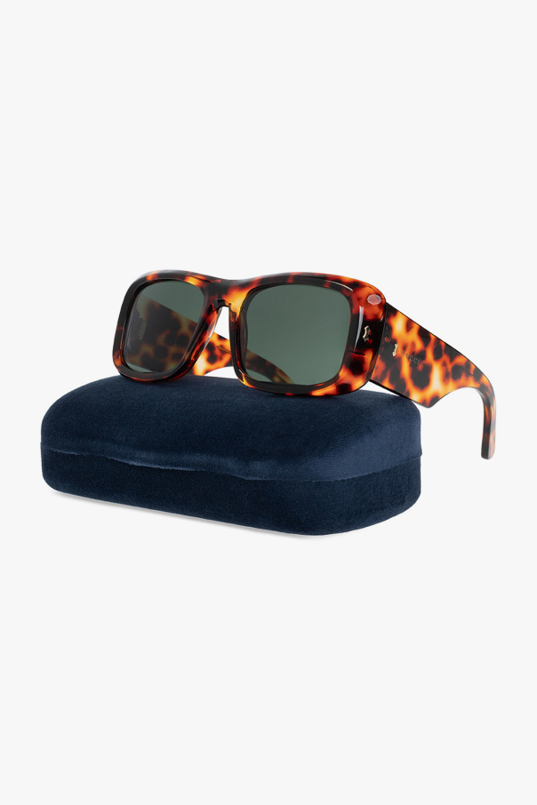 Gucci rectangular VLOGO frame sunglasses