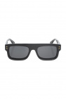 studded cat eye-frame sunglasses Nero