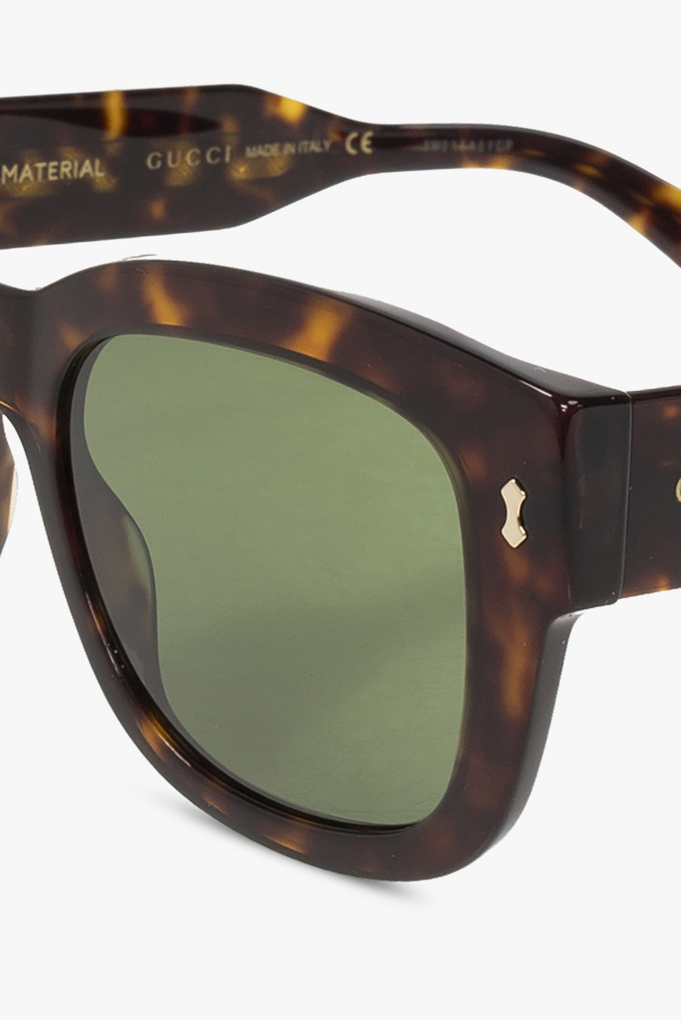 AJ Morgan c me white frame sunglasses - Maldives - Brown Sunglasses Gucci