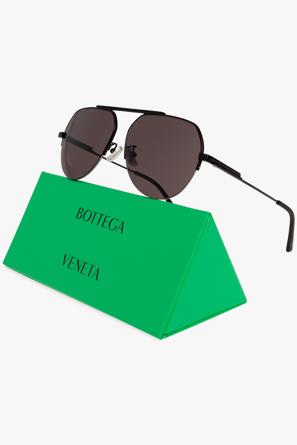 Gold aviator sunglasses Bottega Veneta BV 1194 col.002 gold, Occhiali