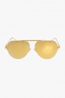 PR 25YS injected rectangle-frame sunglasses Bianco