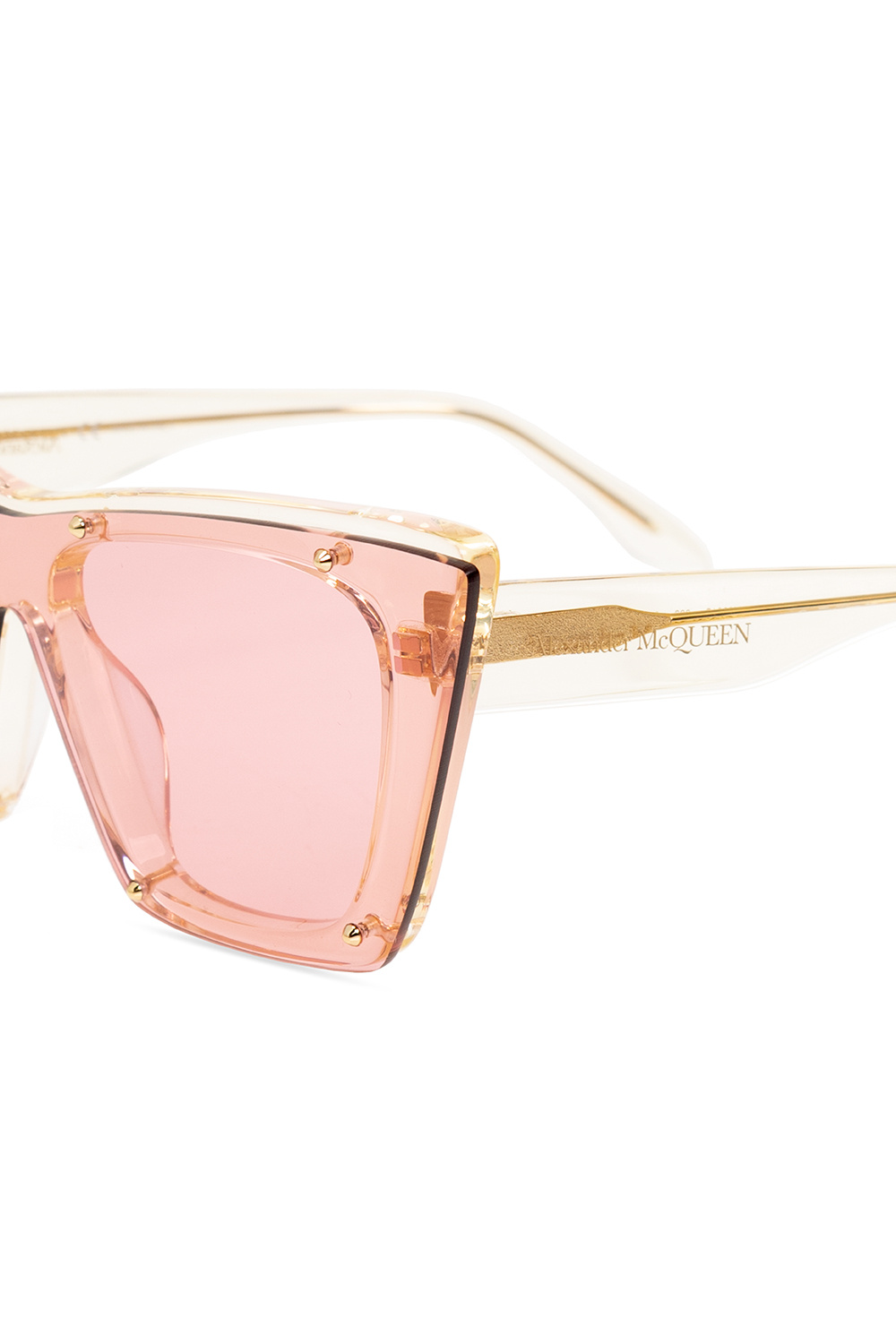 Alexander McQueen Cat eye zonnebril in zwart