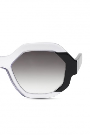 Emmanuelle Khanh are 100% polycarbonate thin round plastic frame sunglasses with various lenses