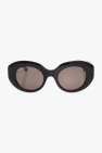 Chiara Ferragni glittered square-frame sunglasses Rosa