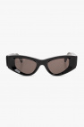 gradient lenses cat-eye sunglasses