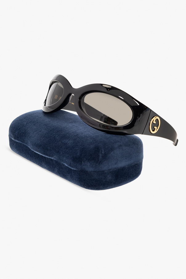 Gucci sunglasses aviator-frame with logo