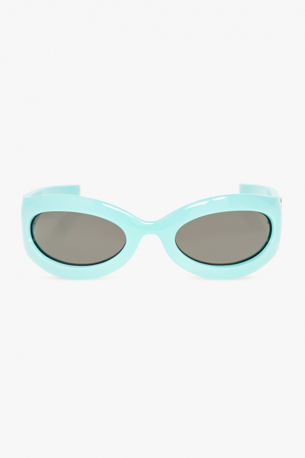 Gucci Greca rectangle-frame sunglasses